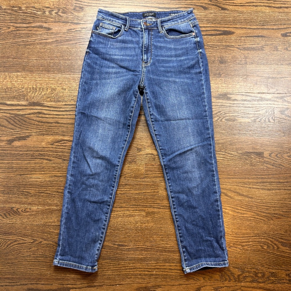 Judy Blue Slim Fit Womens Jeans Size 11/30 High Rise Medium Wash Denim Blue